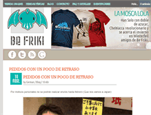 Tablet Screenshot of camisetasbefriki.com